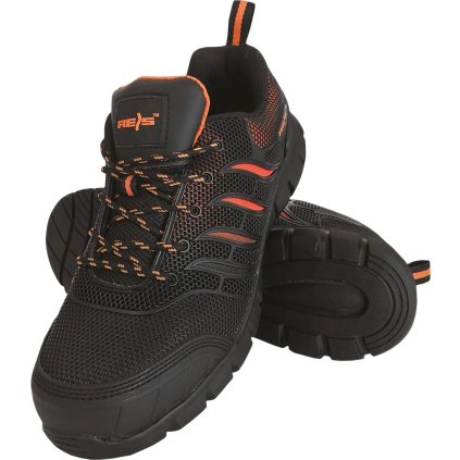 BUTY BEZPIECZNE pre mužov (Farba čierna-oranžová, Veľkosť 39)