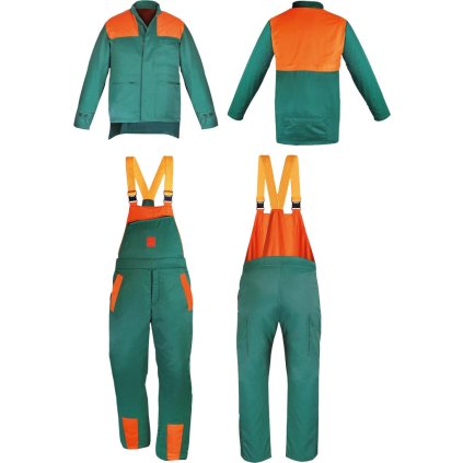 UBRANIE OCHRONNE pre mužov (Farba zelená-oranžová, Veľkosť 2XL)