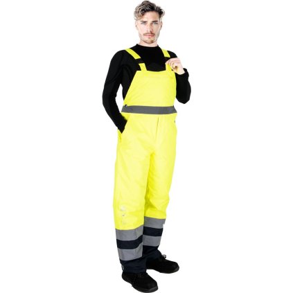 75001 5 spodnie ochronne ogrodniczki ocieplane pre muzov farba namornicka modra celadon velkost 2xl