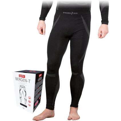 SPODNIE TERMOAKTYWNE pre mužov (Farba čierna-šedá, Veľkosť 2XL)