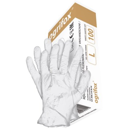 RĘKAWICE OCHRONNE OX.12.358 VIN pre mužov (Farba biela, Veľkosť L)