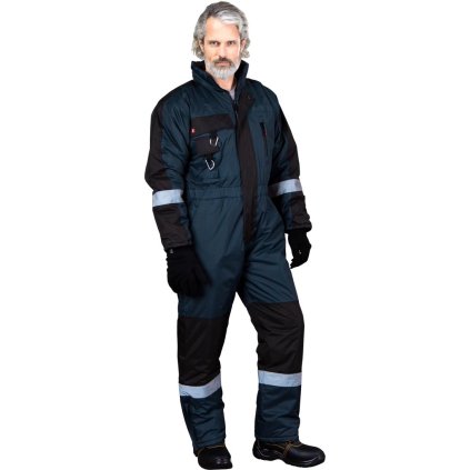 75238 8 kombinezon ochronny ocieplany pre muzov farba tmavo modra cierna velkost 2xl