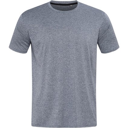 T-SHIRT MĘSKI pre mužov (Farba moda-biela-denim, Veľkosť 2XL)