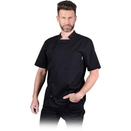 BLUZA KUCHARSKA pre mužov (Farba čierna, Veľkosť 2XL)