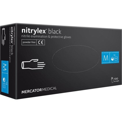 RĘKAWICE NITRYLOWE 8% VAT pre mužov (Farba čierna, Veľkosť L)