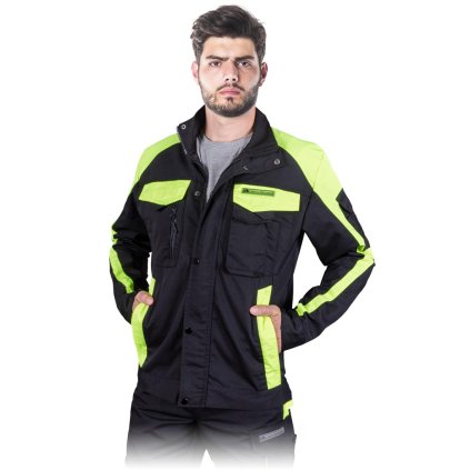 75739 11 bluza ochronna pre muzov farba cierna neonova zlta velkost 2xl