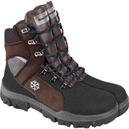 BUTY BEZPIECZNE pre ženy (Farba hnedá-čierna-červená, Veľkosť 37)