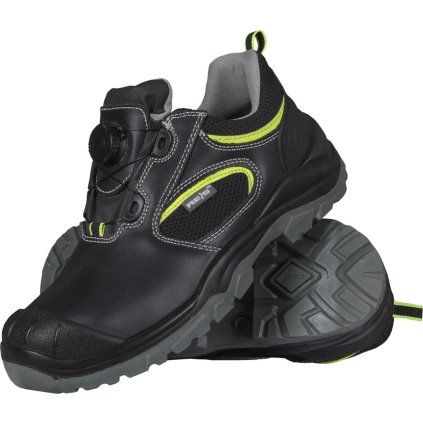 BUTY BEZPIECZNE pre mužov (Farba čierno-zelená, Veľkosť 39)