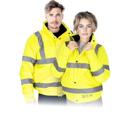 Reflexná zateplená bunda unisex REIS