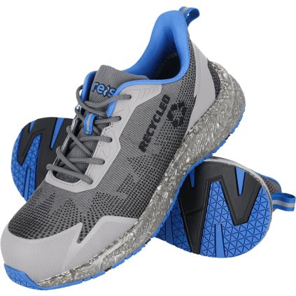 BUTY BEZPIECZNE pre mužov (Farba šedo-čierno-modrá, Veľkosť 39)