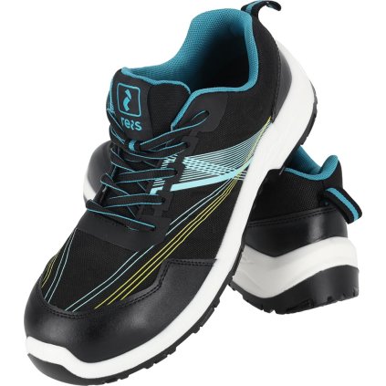 BUTY BEZPIECZNE pre mužov (Farba čierna-modrá-biela, Veľkosť 39)