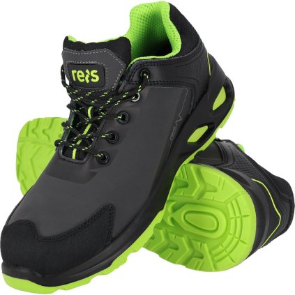 BUTY BEZPIECZNE pre mužov (Farba šedo-zelená, Veľkosť 39)