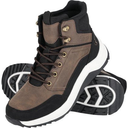 BUTY TYPU TRZEWIK pre mužov (Farba hnedá-čierna-biela, Veľkosť 39)