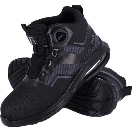 BUTY BEZPIECZNE pre mužov (Farba čierna-šedá, Veľkosť 39)