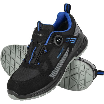 BUTY BEZPIECZNE pre mužov (Farba čierna-modrá 2, Veľkosť 39)