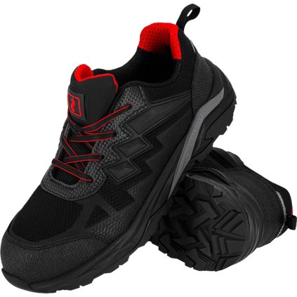 BUTY BEZPIECZNE pre mužov (Farba červená-čierna, Veľkosť 39)