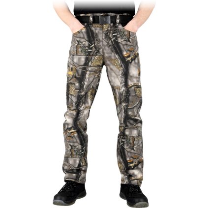 77233 5 spodnie ochronne do pasa pre muzov farba tmavohnedo zelno siva velkost 46