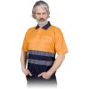 26245 ochranne polo tricko pre muzov farba oranzovo namorna modra velkost 2xl