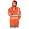 Ochranná dažďová bunda pre mužov (Farba Oranžová, Veľkosť 2XL)