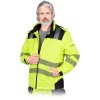 30742 1 izolovana ochranna bunda pre muzov farba zltocierna velkost 2xl