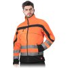 31822 ochranna bunda pre muzov farba oranzovo cierna velkost 2xl