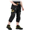Ochranné nohavice do pásu - krátke pre mužov (Farba Čierna-Žltá-Oranžová, Veľkosť 2XL)