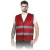 32671 7 vystrazna vesta pre muzov farba cervena velkost 2xl
