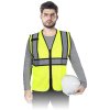 Výstražná vesta pre mužov (Farba Žltočierna, Veľkosť 2XL)