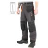 Ochranné nohavice s dlhým pásom pre mužov (Farba Ocel-Čierno-Oranžová, Veľkosť 46)