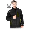 Izolovaná ochranná bunda pre mužov (Farba Čierna, Veľkosť 2XL)