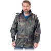 KURTKA OCHRONNA PRZECIWDESZCZOWA pre mužov (Farba tmavohnedo-zelno-sivá, Veľkosť L)
