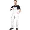 70555 13 spodnie ochronne ogrodniczki pre muzov farba biela velkost 48