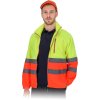 BLUZA OCHRONNA Z POLARU pre mužov (Farba neónová žltá-výstražna oranžová, Veľkosť 2XL)