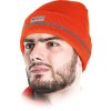 CZAPKA OCHRONNA OCIEPLANA (Farba oranžová-strieborná, Veľkosť UNI)