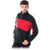 BLUZA OCHRONNA Z POLARU pre mužov (Farba červená-čierna, Veľkosť 2XL)