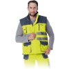 BEZRĘKAWNIK OCHRONNY OCIEPLANY pre mužov (Farba žlá-navy-reflexná sivá, Veľkosť 2XL)
