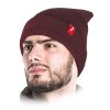 CZAPKA OCHRONNA OCIEPLANA (Farba tmavo červená, Veľkosť UNI)