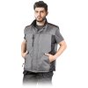 BEZRĘKAWNIK OCHRONNY OCIEPLANY pre mužov (Farba čierna-šedá, Veľkosť 2XL)