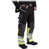 75727 6 spodnie ochronne do pasa pre muzov farba cierna neonova zlta seda velkost 46