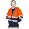 75751 8 bluza ochronna z polaru pre muzov farba namornicka modra oranzova velkost 2xl