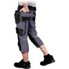 75949 13 spodnie ochronne do pasa krotkie pre muzov farba cierna seda velkost 2xl