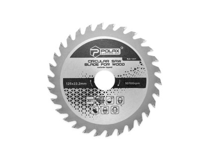 Pilový kotouč na dřevo 125 mm x 22,2 mm/20 mm, 24 T
