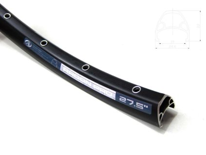 Ráfek Author ACO Radon Pro 27,5 černá