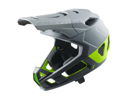 Přilba Cratoni Interceptor 2.0 Grey-Lime Matt 2024 (Velikost S-M (54-58 cm), Rok 2024)