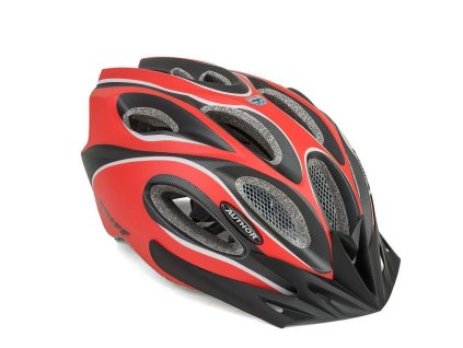 Přilba Author Skiff Inmold 172 červená/černá 2022 (Velikost 52-58 cm)