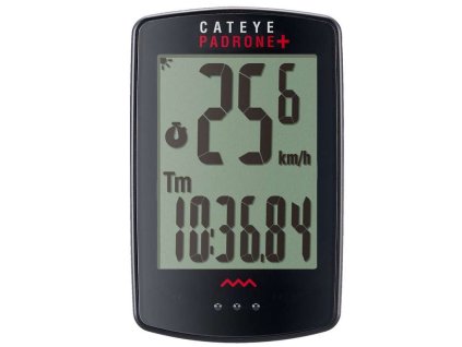 Cyklopočítač CATEYE Padrone + (PA110W) černá