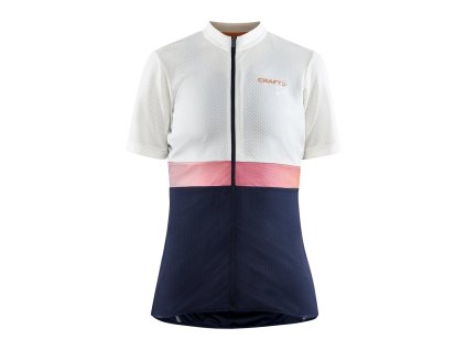 Dres Craft Core Endur W bílo-šedá s tm. modrou (Velikost S)