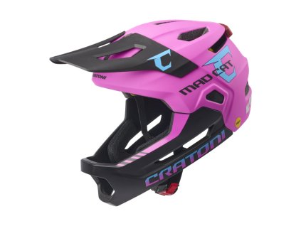 detska helma cratoni madcat mips pink black matt s m 49 56cm 2