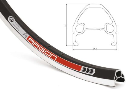 Ráfek Author ACO Argon 27,5 CNC černá