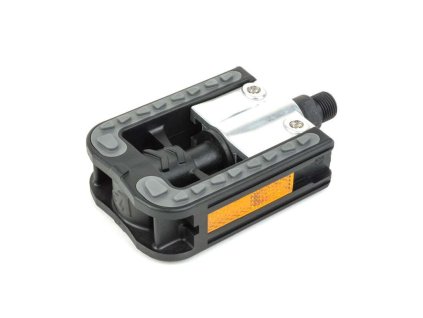 Pedály Author APD-113 Simplex stříbrná/černá